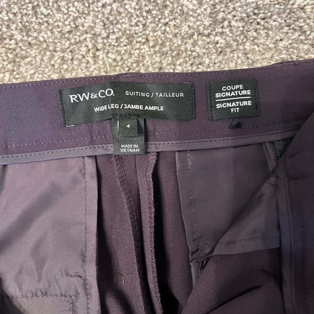 RW&Co dark purple dress pants